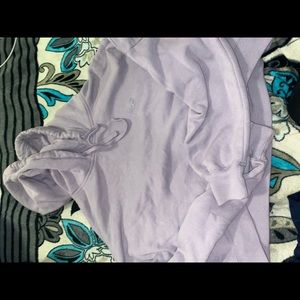 Hollister lilac cropped hoodie